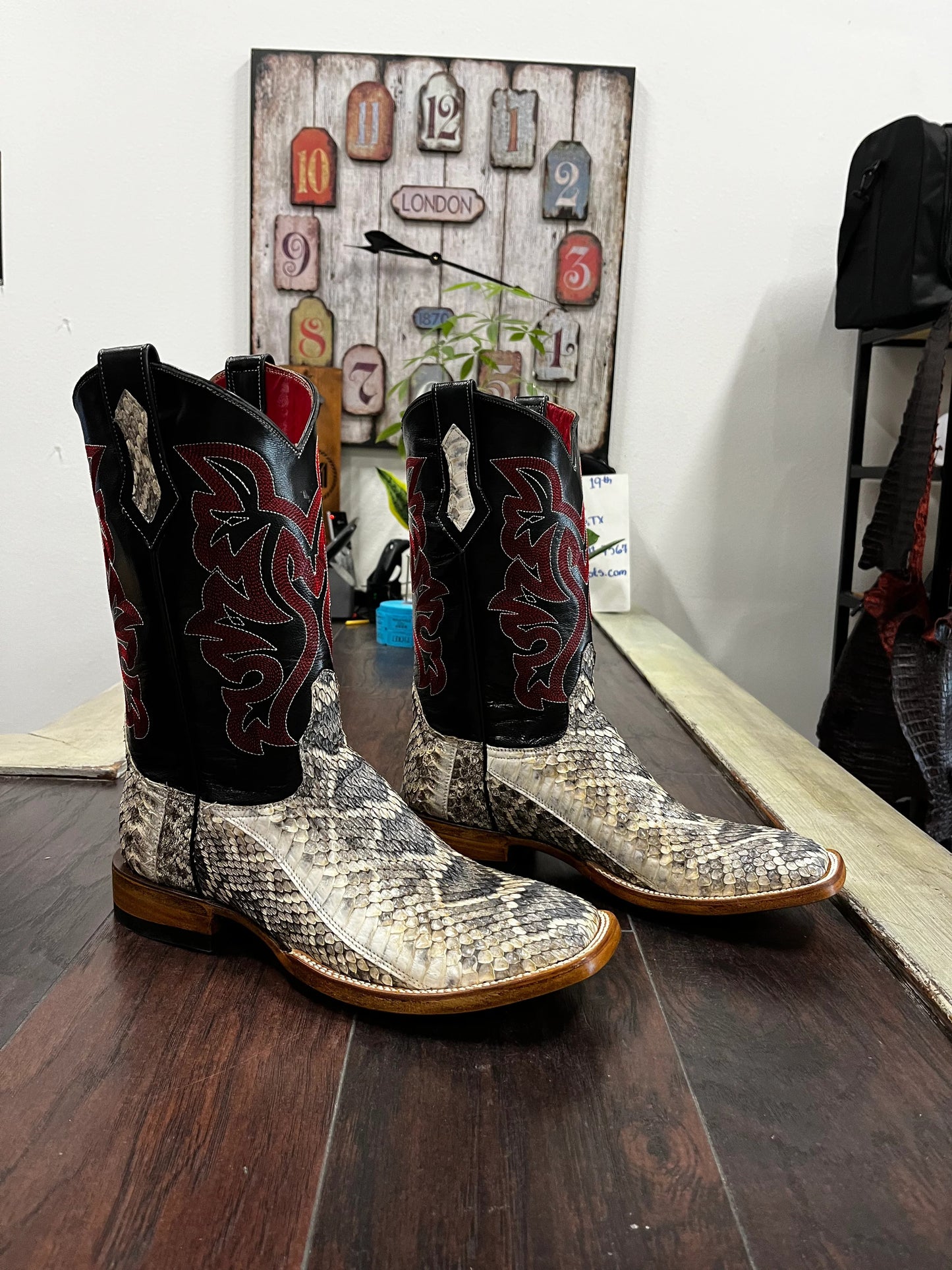 Eastern Diamondback Snake Skin Boots