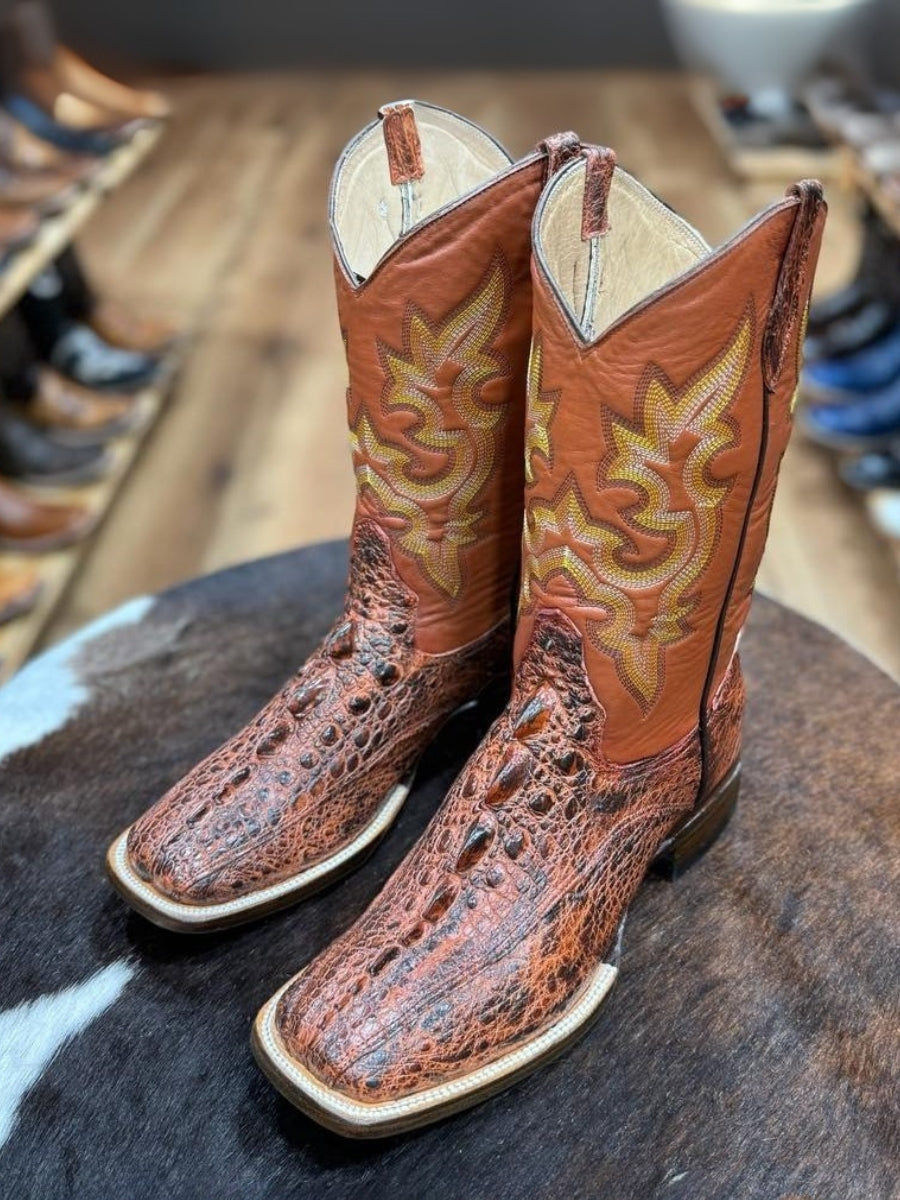 (⏰New Arrivals Promotion $20 OFF) American Snapping Turtle Boots In Color “Tattooed Cognac”