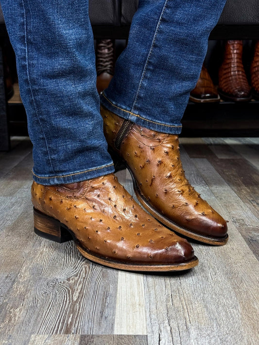 Emma Full Ostrich Boots Oval