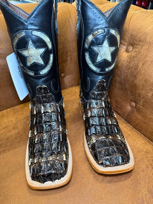 American Alligator Horn Back Western Boots