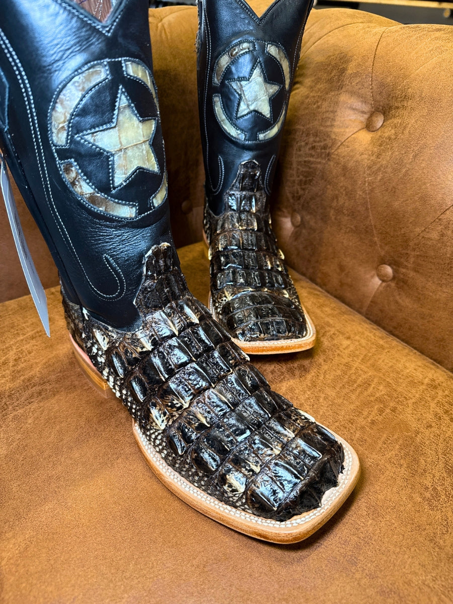 American Alligator Horn Back Western Boots