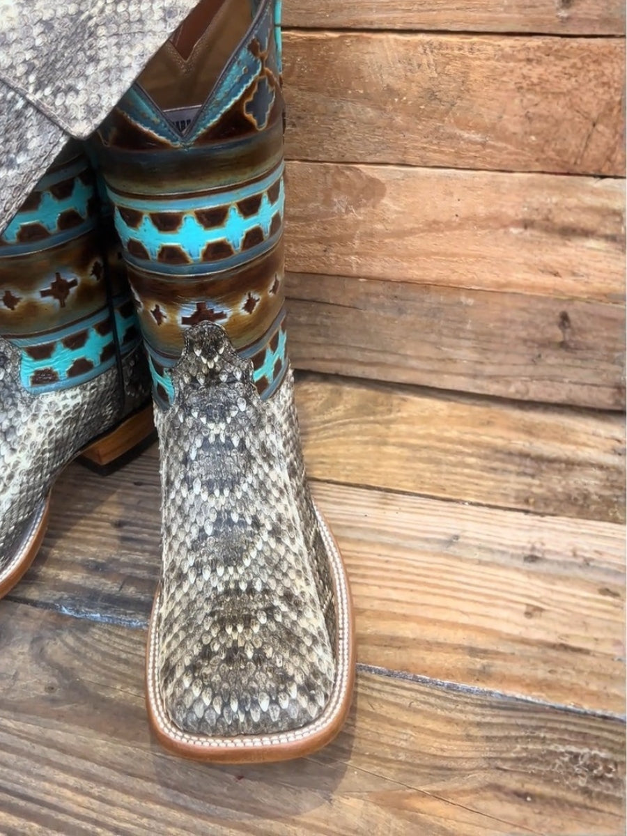 Exotic Python Leather Cowboy Boots