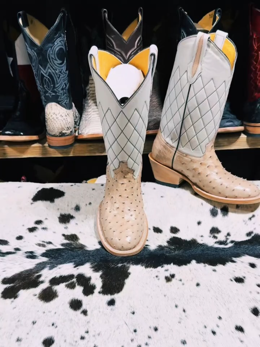 Men's Ostrich Western Boots
