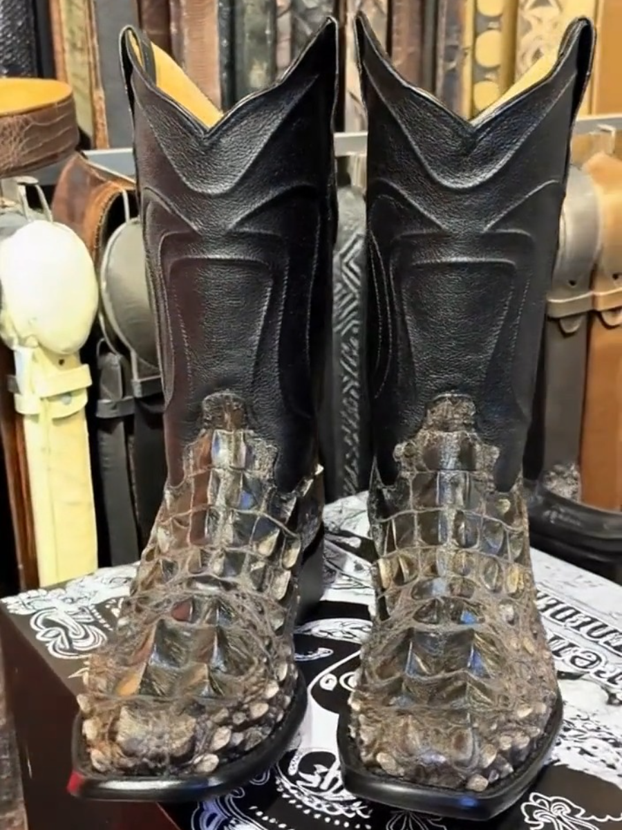 Men's The Bill Natural Gator Hornback Boots