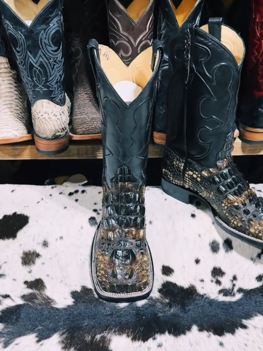 Men's The Bill Natural Gator Hornback Boots