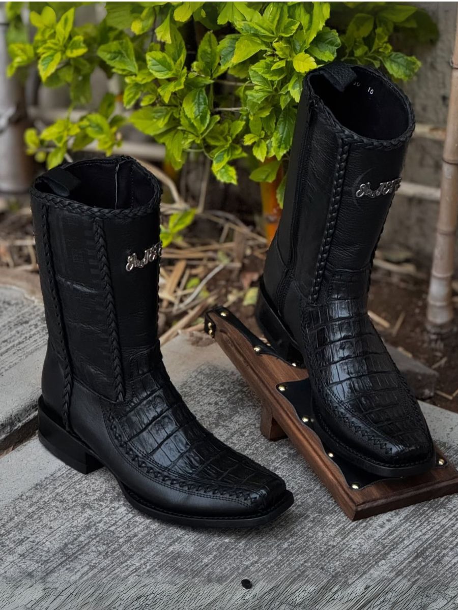 (⏰ Last Day Promotion $30 Off) Brown Crocodile Leather Cowboy Boots