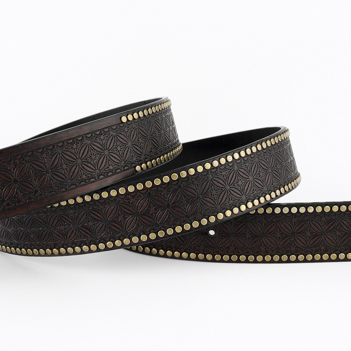 Men's Studded Leather Belt