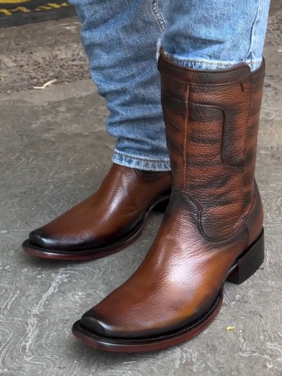 Handmade Brown Deerskin Boots